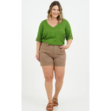 Blusinha Viscose Verde Plus