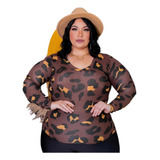 Blusinha Xadrez Feminina Plus