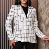 Blzer De Tweed Feminino