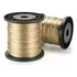 Bobina 100mts Cabo De Aço Revestido Pvc 2mm P/ Varal Cor Dourado