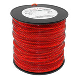 Bobina De Fio De Nylon Quadrado 3 0 Mm 2kg Para Roçadeira Cor Vermelho