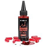 BOBISUKA Sangue Falso De Halloween   Pacote Com 10 Cápsulas Vazias Fáceis De Encher  Kit De Sangue Falso Lavável Realista Para Palco  Zumbi  Vampiro  Cosplay  Festa  Boca  Roupas