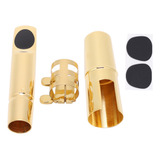 Bocal Para Saxofone Barítono Metal Cap Pads Musical