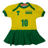 Bodie Saia Bebê Seleção Brasileira - Camisas Copa Do Mundo