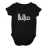 Body Bebê Algodão The Beatles Logo Preto