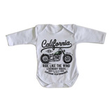 Body Bebê Luxo Davidson Califórnia Moto Harley Motoqueiro