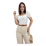Body Blusa Blusinha Manga