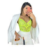 Body Blusa Blusinha Renda