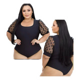 Body Blusa Feminina Plus