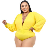 Body Blusa Feminino Plus
