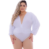 Body Blusa Feminino Plus