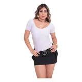 Body Blusa Manga Curta