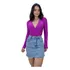 Body Blusa Manga Longa Marquezine Frente Transpassada Promo