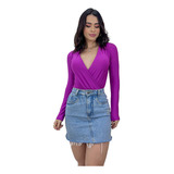 Body Blusa Manga Longa