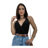 Body Blusa Social Decotada