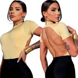 Body Blusinha Aberto Costas