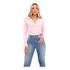 Body Bori Blusa Blusinha Feminina Frente Trancada Manga Long