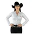 Body Camisa Cirrê Branco Bordado Pink Moda Country Modelador