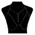 Body Chain, Corrente De Corpo, Sexy, Luxo, Verão Regata Cor Prateada