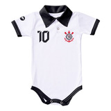 Body De Bebê Corinthians Camisa Polo Oficial