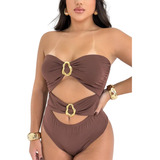 Body Feminino Argola Fivela
