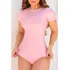 Body Feminino Básico Manga Curta Gola Redonda Careca