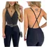 Body Feminino Blusa Decotado Transpassado Lurex Brilhoso