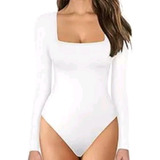Body Feminino Decote Quadradinho