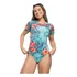 Body Feminino Estampado Cavado Manguinha Camiseta Blusa