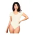 Body Feminino Gola V Manga Curta Viscolycra Várias Cores