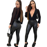 Body Feminino Lurex Decote