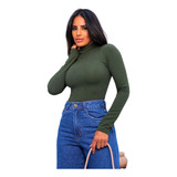 Body Feminino Manga Longa