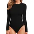 Body Feminino Manga Longa Gola Careca