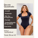 Body Feminino Poliamida Manga