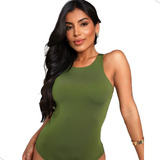Body Feminino Regata Collant