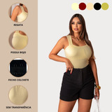 Body Feminino Regata Com