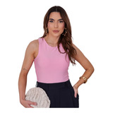 Body Feminino Regata Com