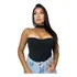 Body Feminino Tomara Que Caia Gola Pescoço Bojo Modelador