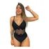 Body Feminino  Transparente Com Renda Tam Único Decote Em V Com Bojo Casual/dia/festa Verão Sexy Panicat Detalhe Em Tule