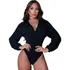 Body Feminino Tricot Modal Blusa Feminina Manga Longa Trico