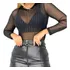 Body Feminino Tule Pedrinhas Ponto D Luz Brilho Transparente