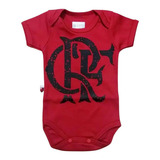 Body Flamengo Bebe Recem Nascido Oficial Escudo Revedor