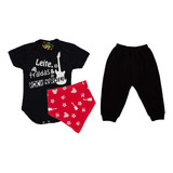 Body Infantil Rockeiro Com