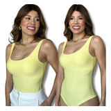Body Lovii Feminino Preto Decotado Alça Casual Slim
