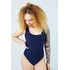 Body Maiô Feminino Moda Praia Natação Suplex Premium Liso