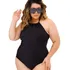 Body Maiô Plus Size Preto Veste Tamanhos Do 46 Ao 52 
