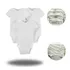 Body Manga Curta Branco 3peças Carters 100% Algodão Unissex