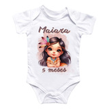 Body Mesversario Personalizado Princesa