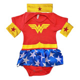 Body Mulher Maravilha Infantil