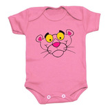 Body Pantera Cor De Rosa Roupinha Bebê Pink Panther Bori 1